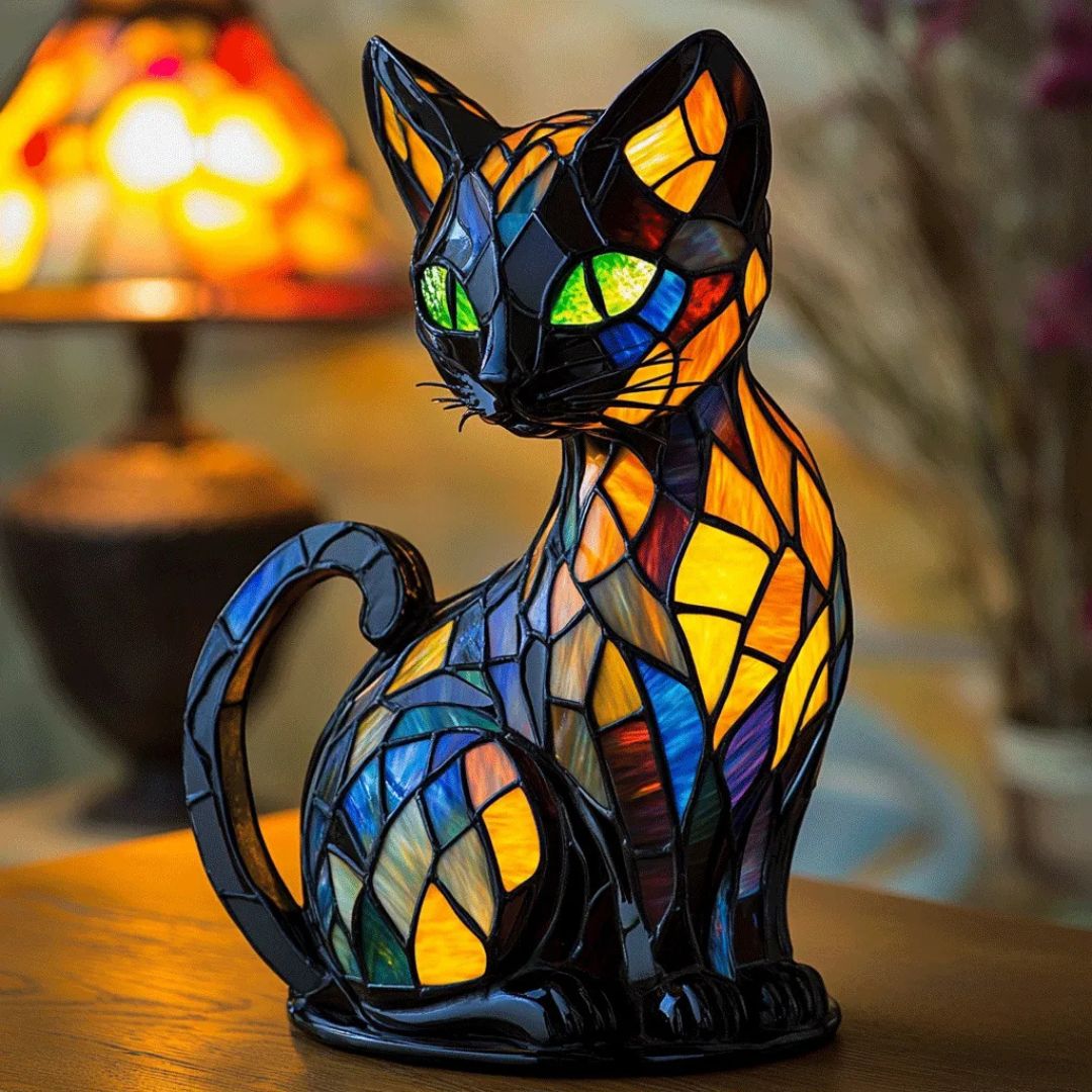 Lumakatze Tiffany Lampe