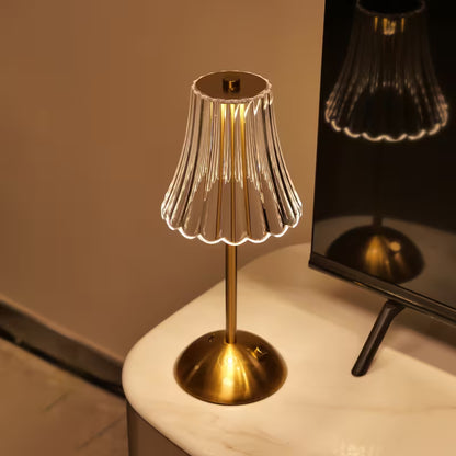 Kristallschirm Tischlampe