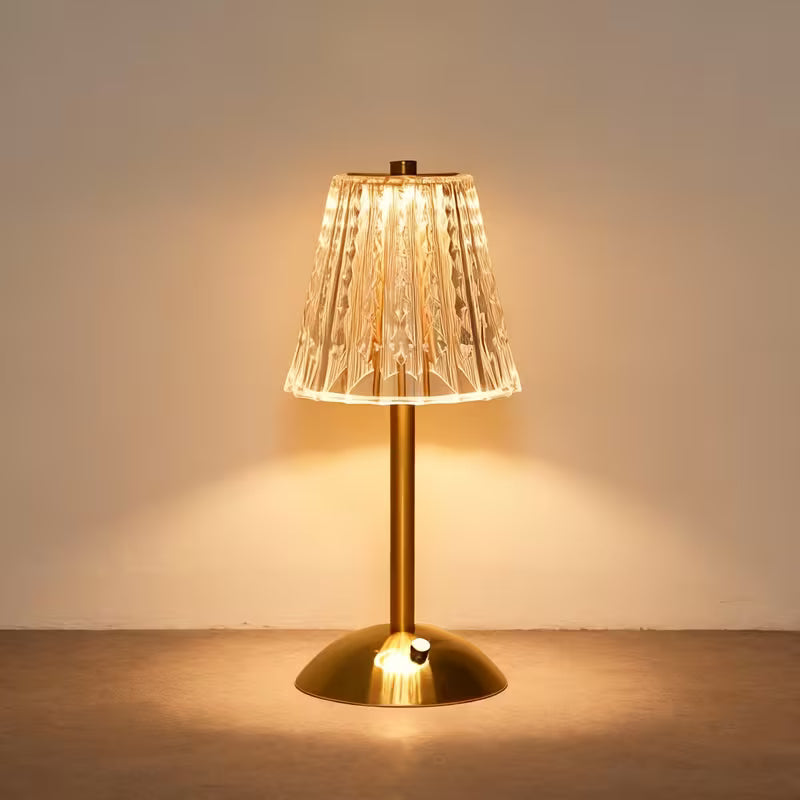 Kristallschirm Tischlampe