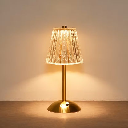 Kristallschirm Tischlampe